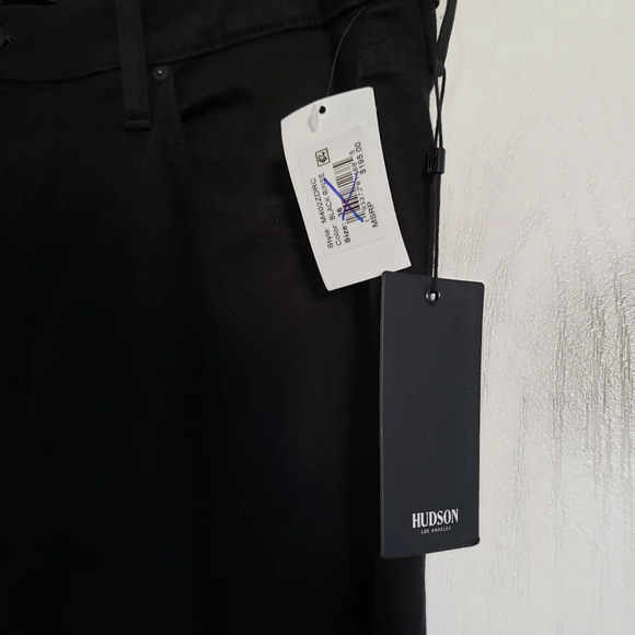 Hudson jeans Size 36 Color: black rinse Style:M402zdrc zack Skinny Fit - Picture 6 of 11